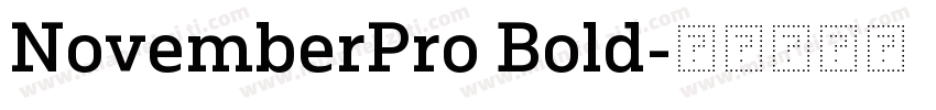 NovemberPro Bold字体转换
